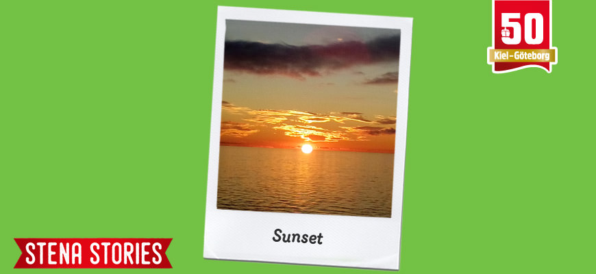 Sunset at sea - Stena Stories