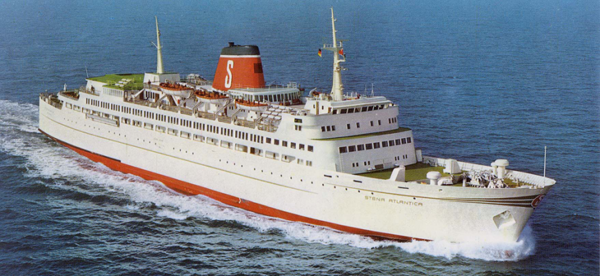 Stena Atlantica 1972 outside Kiel